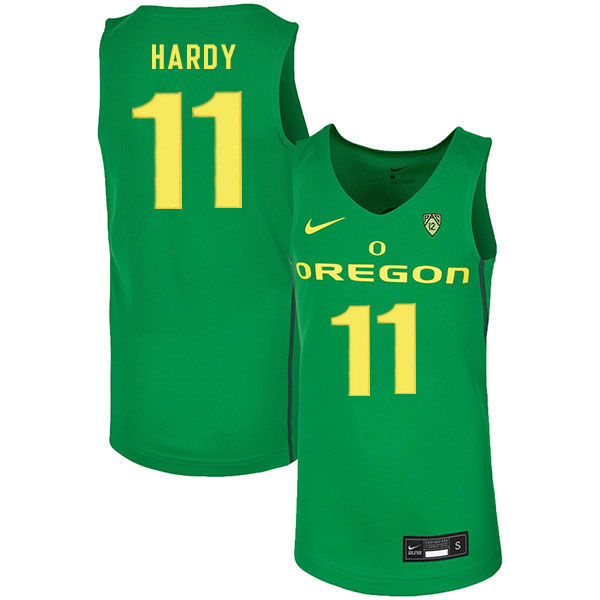 Men #11 Amauri Hardy Oregon Ducks College Basketball Jerseys Sale-Green - Click Image to Close
